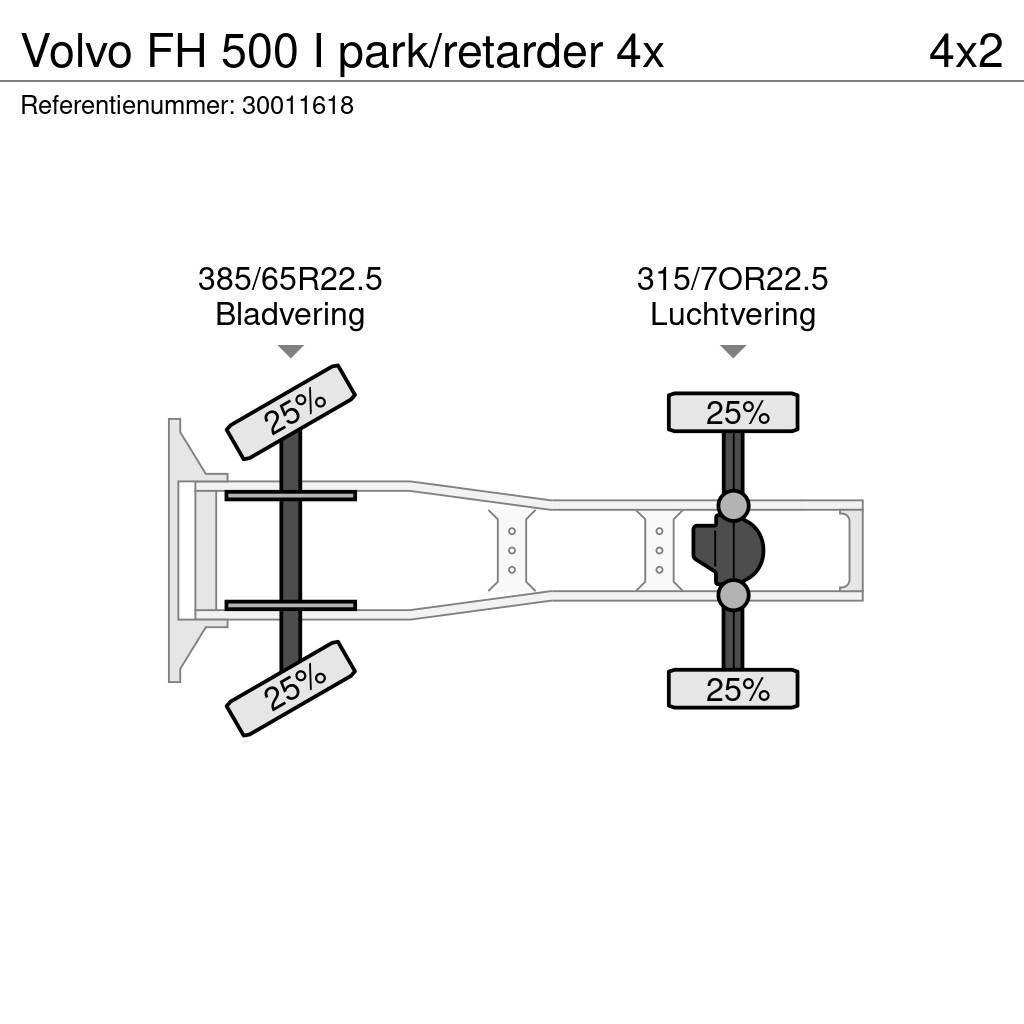 Volvo FH 500 I park/retarder 4x Ciągniki siodłowe