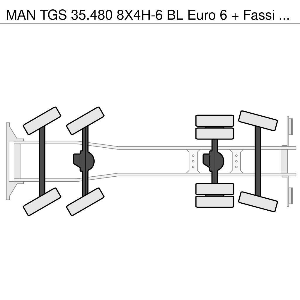 MAN TGS 35.480 8X4H-6 BL Euro 6 + Fassi F1350RA.2.28 + Żurawie szosowo-terenowe