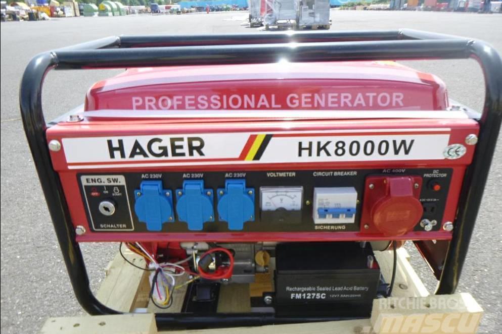  Hager HK 8000W Stromaggregat Generator Agregaty prądotwórcze benzynowe