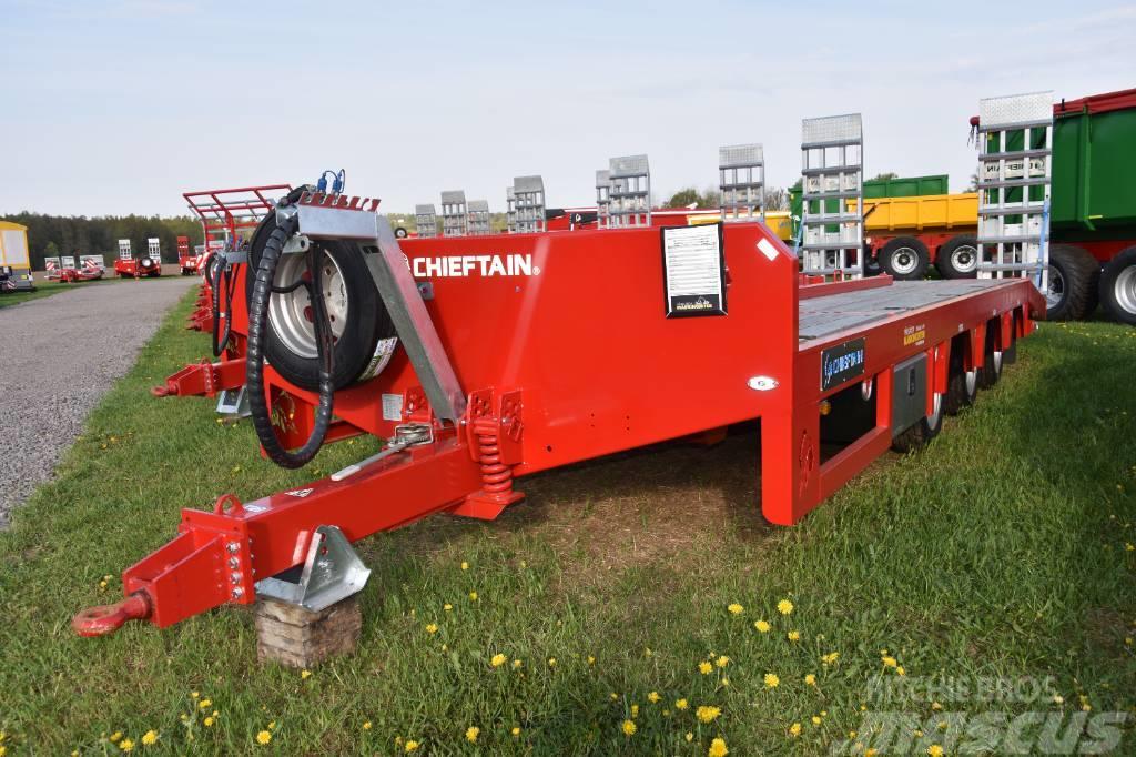 Chieftain 3-axl Maskintransportkärra traktor 24 ton Inne naczepy