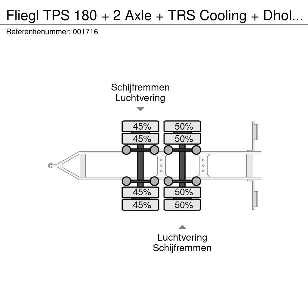 Fliegl TPS 180 + 2 Axle + TRS Cooling + Dhollandia Lift Przyczepy chłodnie