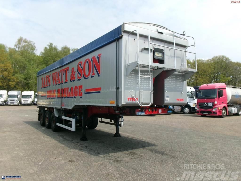 Montracon Tipper trailer alu 55 m3 + tarpaulin Naczepy wywrotki / wanny