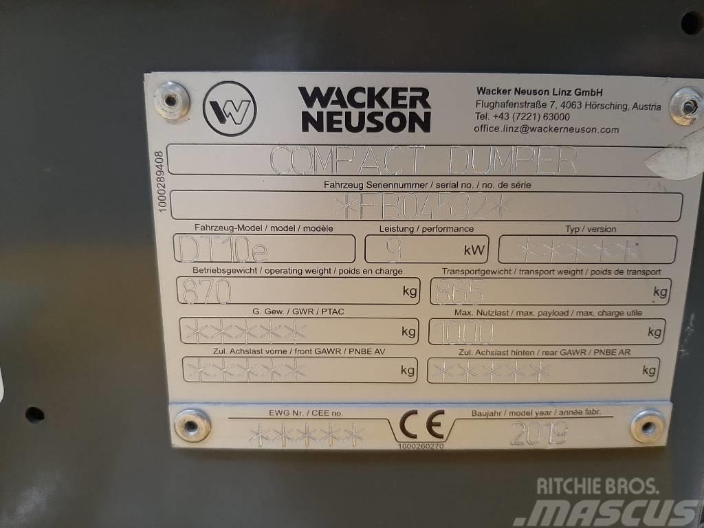 Wacker Neuson DT10e Wozidła gąsienicowe