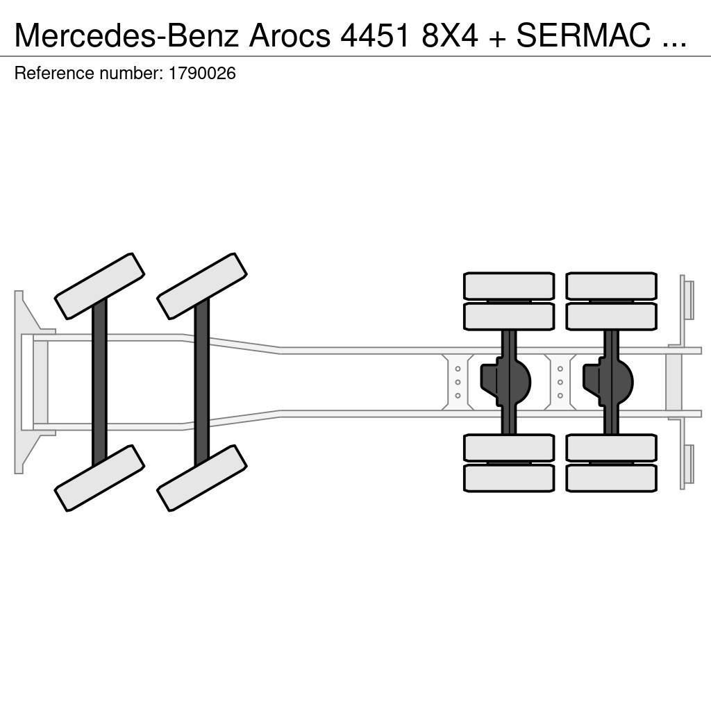 Mercedes-Benz Arocs 4451 8X4 + SERMAC 5Z42 BETONPOMP/BETONPUMPE/ Samojezdne pompy do betonu