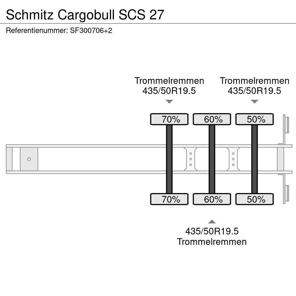 Schmitz Cargobull SCS 27 Naczepy firanki