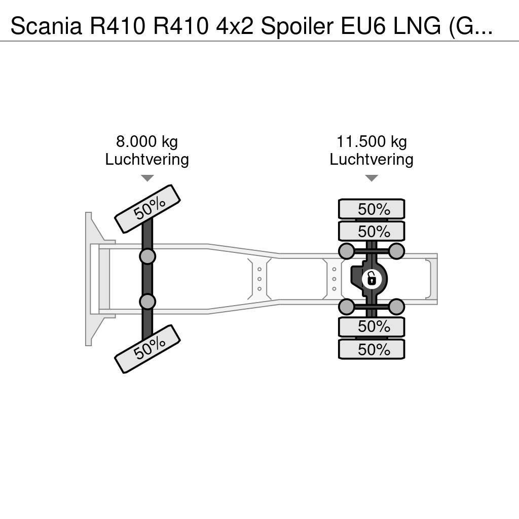 Scania R410 R410 4x2 Spoiler EU6 LNG (GAS) Automatik Ciągniki siodłowe