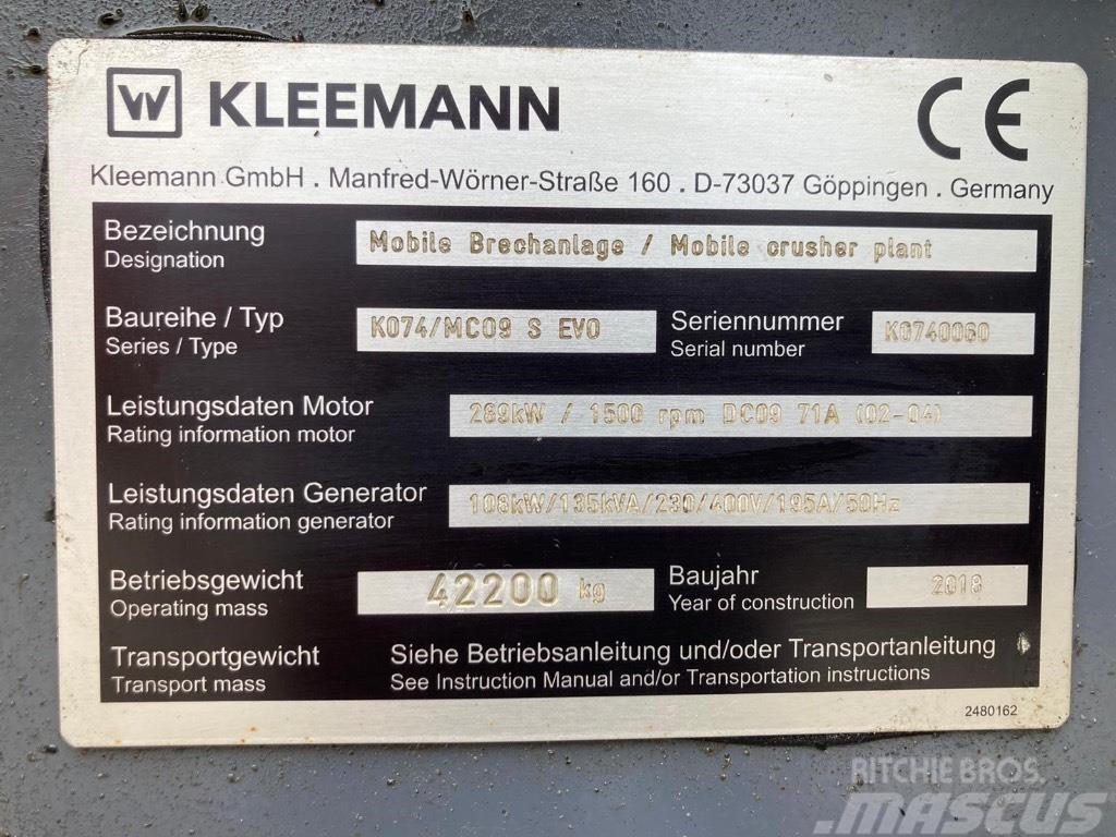 Kleemann Mco 9 s Kruszarki mobilne