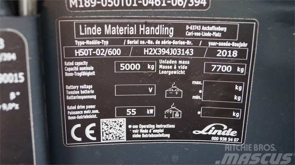 Linde H50T/600 Wózki LPG
