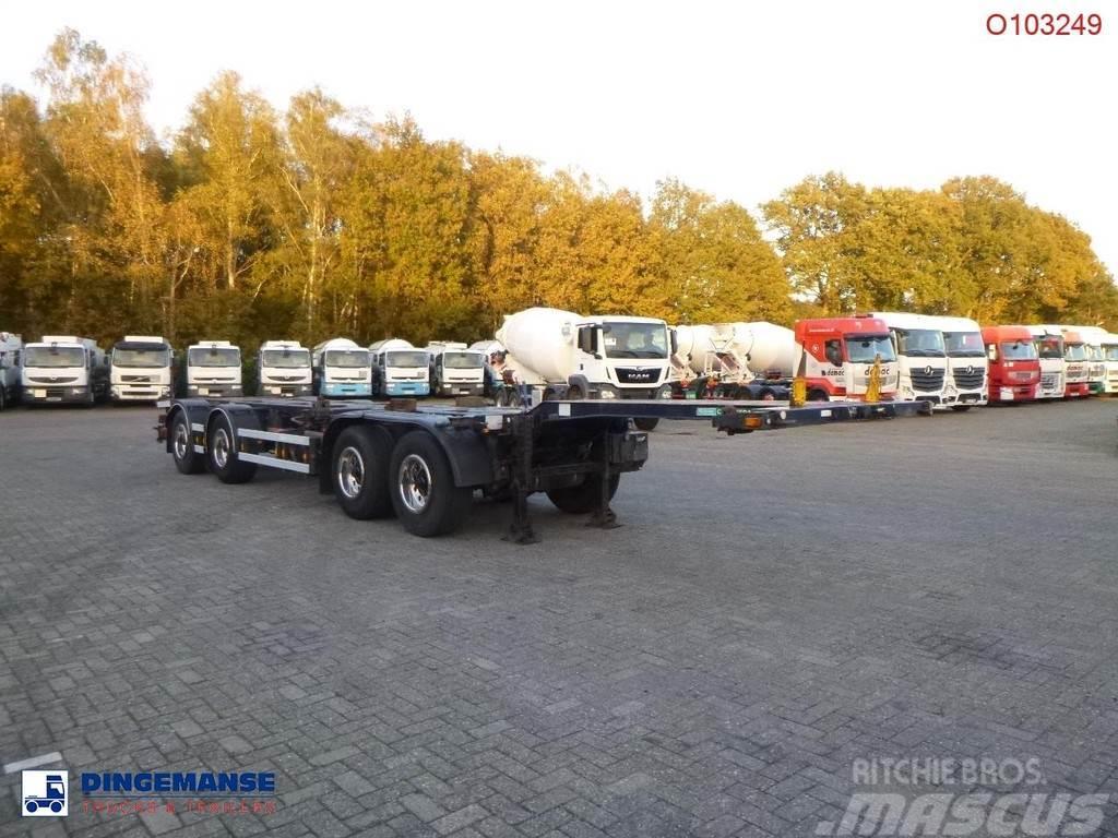 D-tec 4-axle container combi trailer (2 + 2 axles) Naczepy do transportu kontenerów