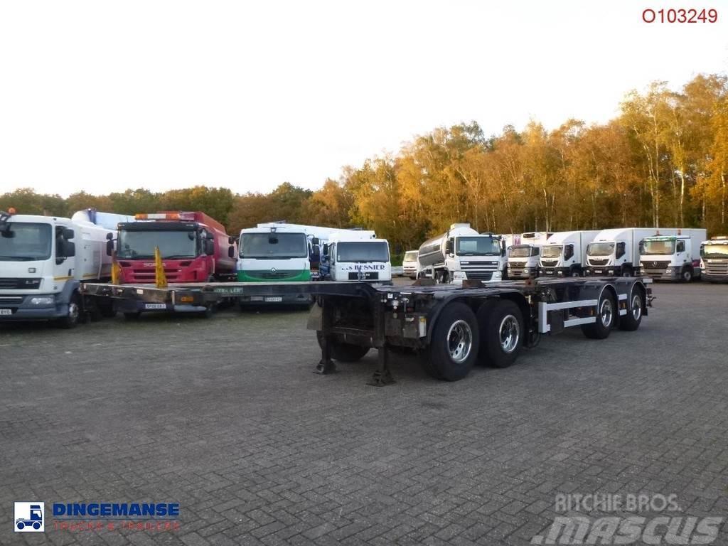 D-tec 4-axle container combi trailer (2 + 2 axles) Naczepy do transportu kontenerów