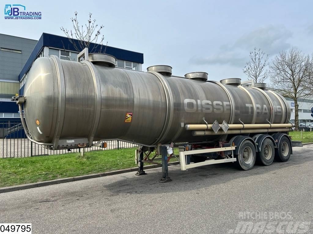Magyar Chemie 37500 Liter RVS Tank, 1 Compartment Naczepy cysterna