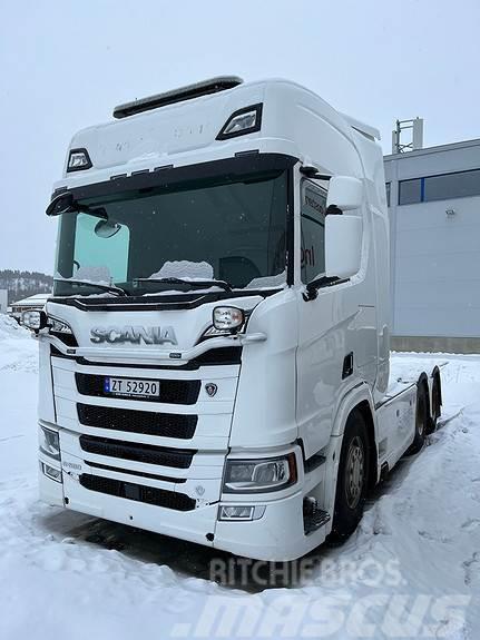 Scania R580 6X4 Hydraulikk, brøytefeste/uttak for spreder Ciągniki siodłowe