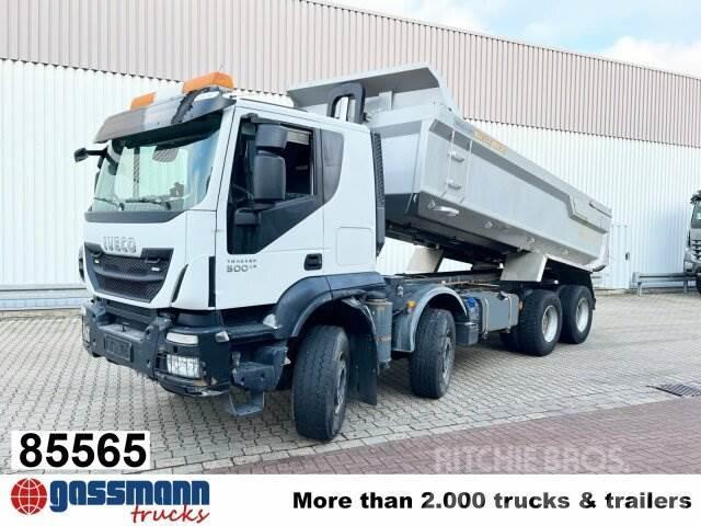 Iveco Trakker AT410T50 8x4, Stahlmulde ca. 16m³, hydr. Inne