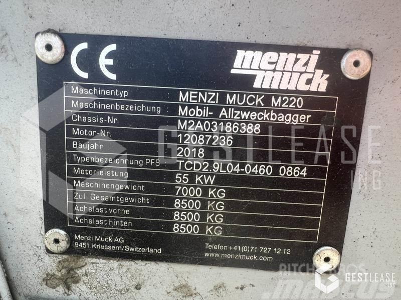 Menzi Muck M220 Koparki specjalne