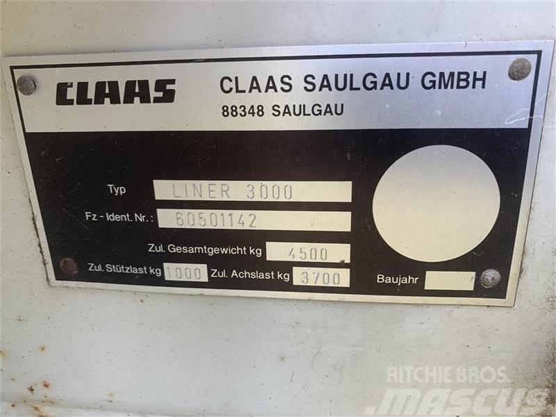 CLAAS Liner 3000 Zgrabiarki i przetrząsacze