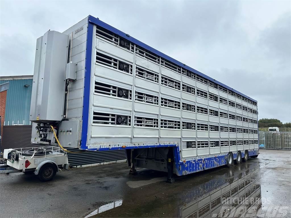 Pezzaioli 5-stock Grise trailer 5-stock Naczepy do transportu zwierząt