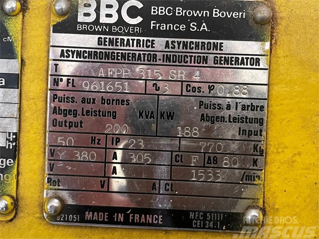  200 kVA MWM G234 generatoranlæg m/ BBC generator o Agregaty prądotwórcze inne