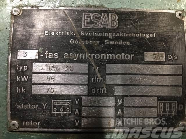  55 kW Esab 3-fas Asynkronmotor Type IAK 32 E-Motor Silniki