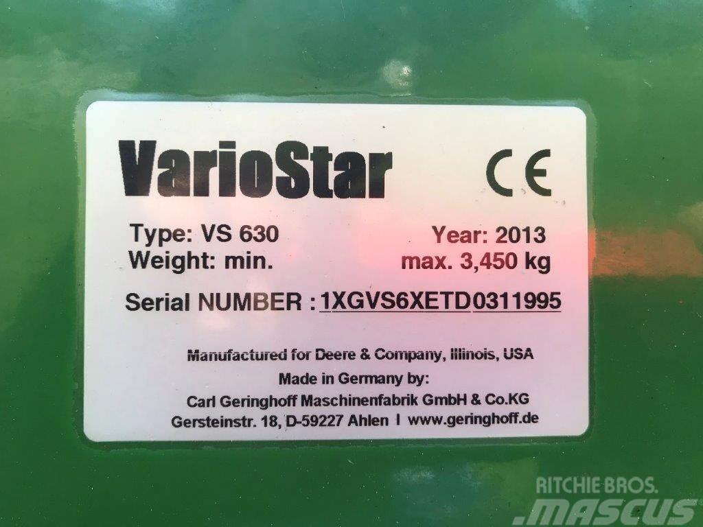 John Deere VarioStar 630 Głowice ścinkowe