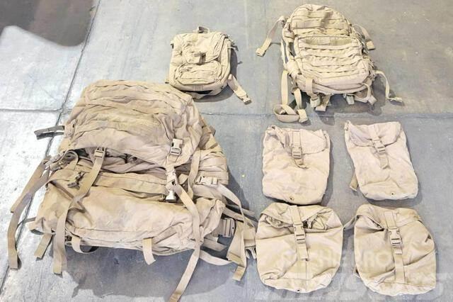  (8) USMC Coyote FILBE Pack Sets w/Assault Packs &  Pozostały sprzęt budowlany