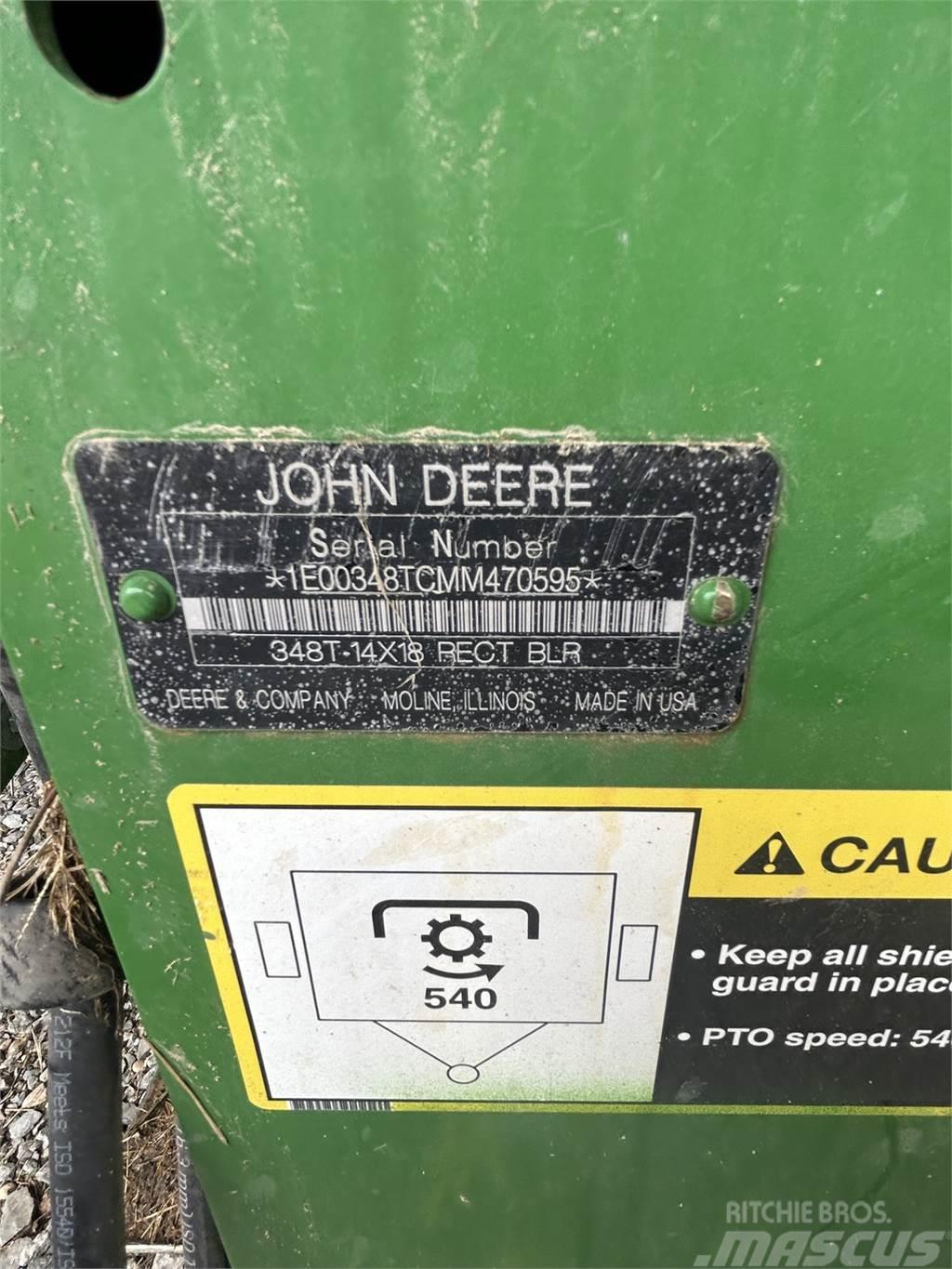 John Deere 348 Prasy kostkujące