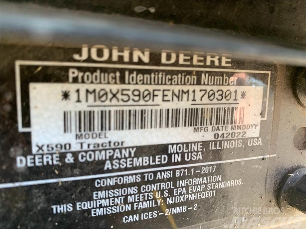 John Deere X590 Mikrociągniki