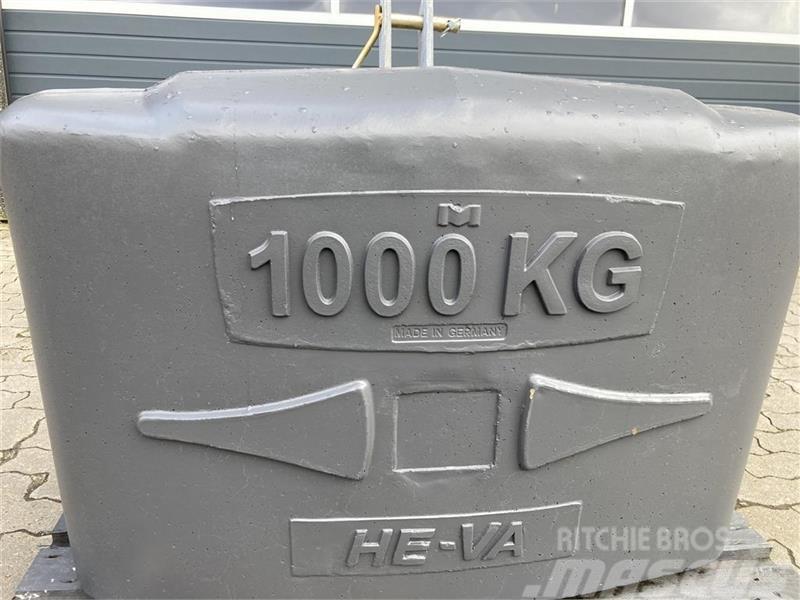 He-Va 800 kg og 1000 kg Akcesoria do ładowaczy czołowych