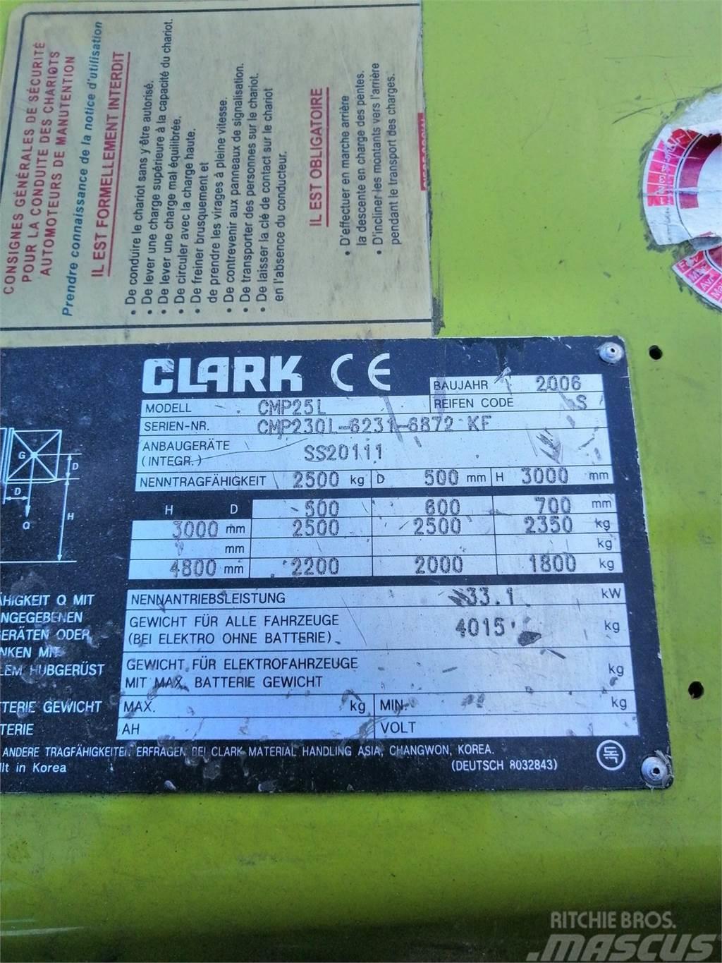 Clark CMP 25 L Wózki widłowe inne