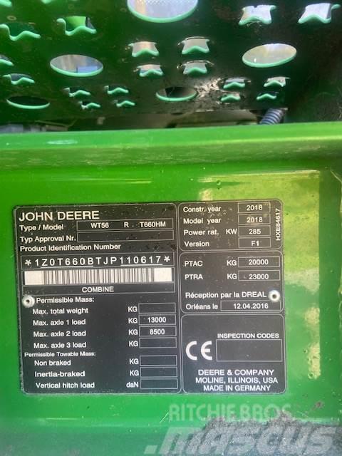 John Deere T660 HM Kombajny zbożowe