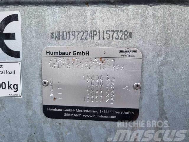 Humbaur HBTZ 197224 BS schräg mit Alu-Bordwände Przyczepy niskopodłogowe