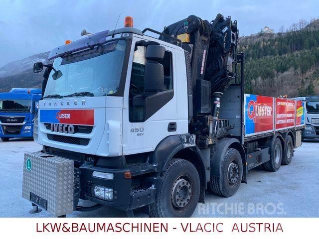 Iveco Trakker 450 mit Kran EFFER 470/6S+JIB Ciężarówki typu Platforma / Skrzynia