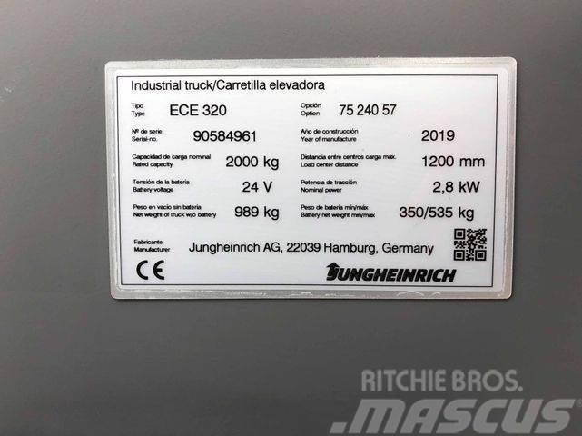 Jungheinrich ECE 320 - 2400MM GABELN - NUR 276 STD. Akcesoria magazynowe