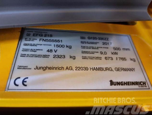 Jungheinrich EFG 215 - 3.3M HUBHÖHE - 5.188 STD. - NEUWERTIG Wózki widłowe inne