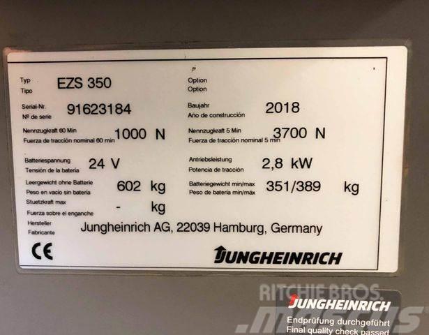 Jungheinrich EZS 350 - BJ. 2018 - NUR 1.606 STD. Akcesoria magazynowe