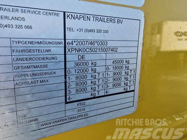 Knapen K502 Walkingfloor Side Doors 2015 year Naczepy kontenery