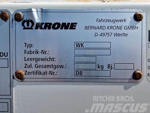 Krone WK 7.3 RSTG / Rolltor / Textil / Koffer Platformy