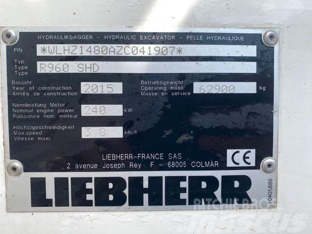 Liebherr R960 SHD ** BJ. 2015* 10.000H/Klima/ZSA/TOP Zust Koparki gąsienicowe