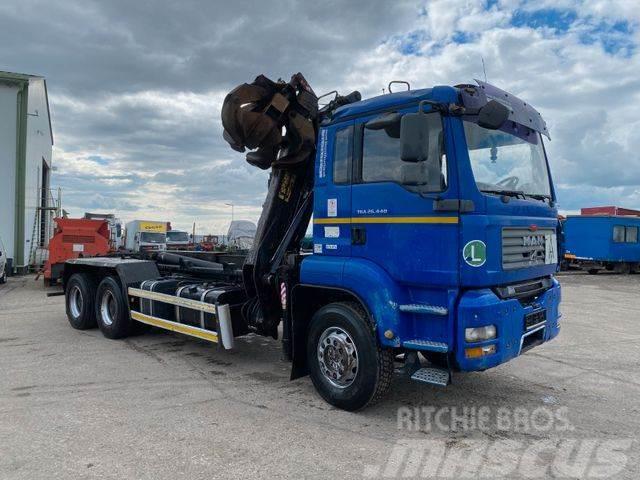 MAN TGA 26.440 6X4 for containers with crane vin 945 Hakowce