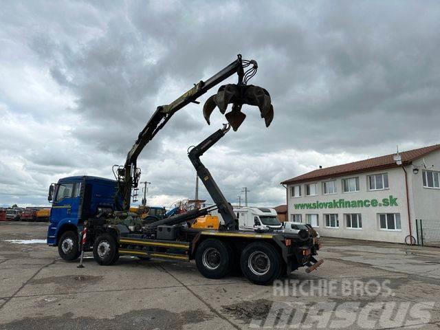MAN TGA 41.460 for containers and scrap + crane 8x4 Hakowce