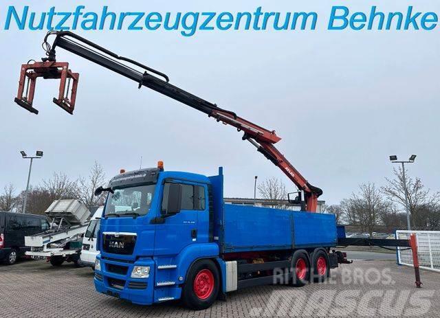 MAN TGS 26.400 LL/ Baustoff/ Atlas 210.2/11m=1.7t Ciężarówki typu Platforma / Skrzynia