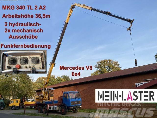 Mercedes-Benz 2622 V8 6x4 MKG 340 T2A2 36,5m Seilwinde Funk Żurawie samochodowe