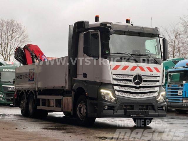 Mercedes-Benz Actros 2545 6x2 Lift-Lenk + HMF2320 Ladekran Ciężarówki typu Platforma / Skrzynia