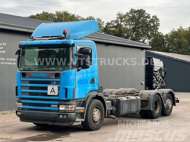 Scania 124G 420 6x2 Euro 3 Blatt-/Luft Fahrgestell Pojazdy pod zabudowę