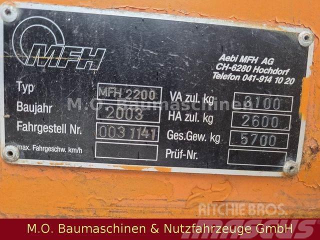 Schmidt AEBI Bougie MFH 2200 / Kehrmaschine / Zamiatarki