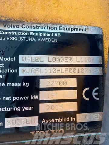 Volvo L110H *BJ. 2015 *15949 H/Klima/*TOP* Ładowarki kołowe