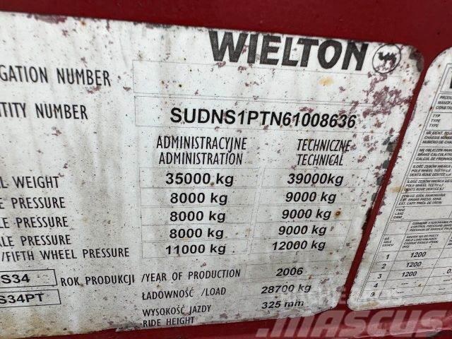Wielton trailer for containers vin 636 Naczepy bez zabudowy