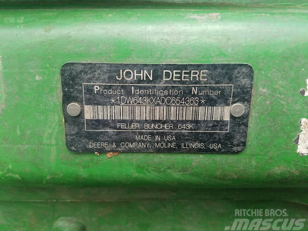 John Deere 643K Harwestery gąsienicowe