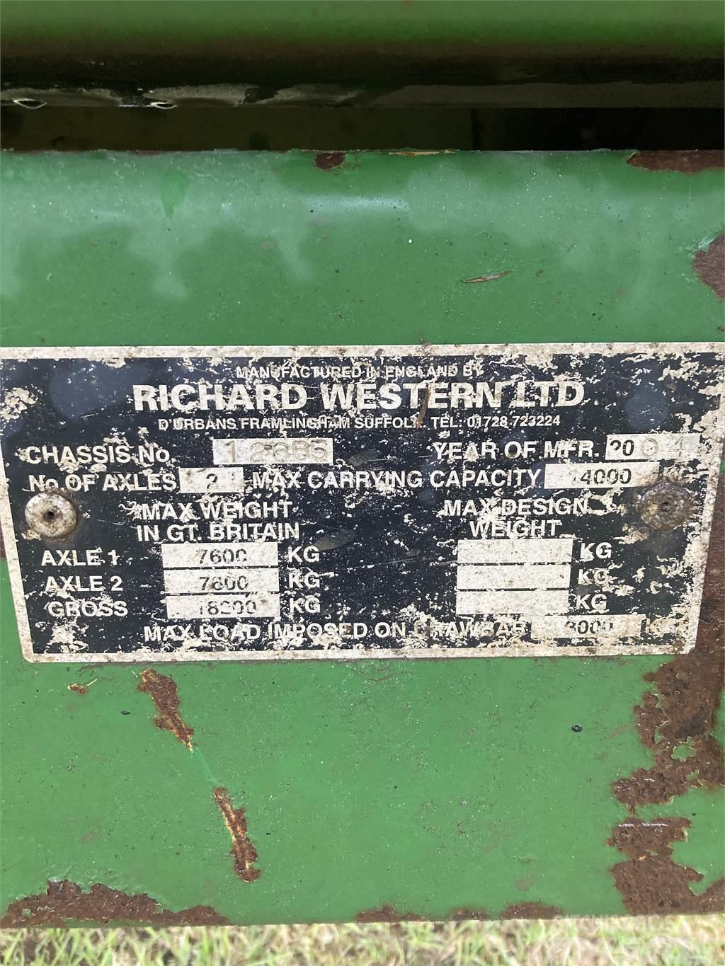 Richard Western ENSILAGEVAGN Inny sprzęt do załadunku i kopania