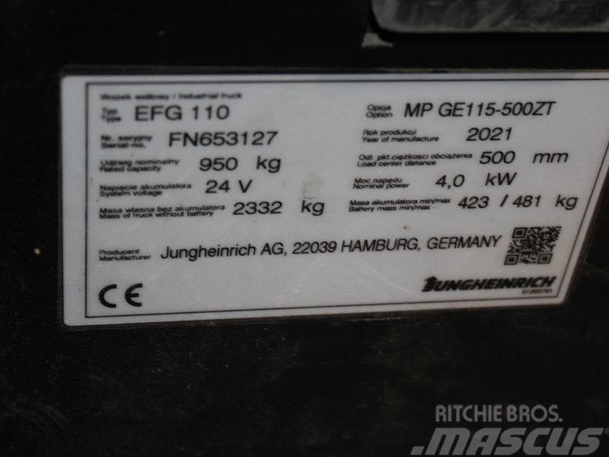 Jungheinrich EFG 110 MP GE115-500ZT Wózki elektryczne