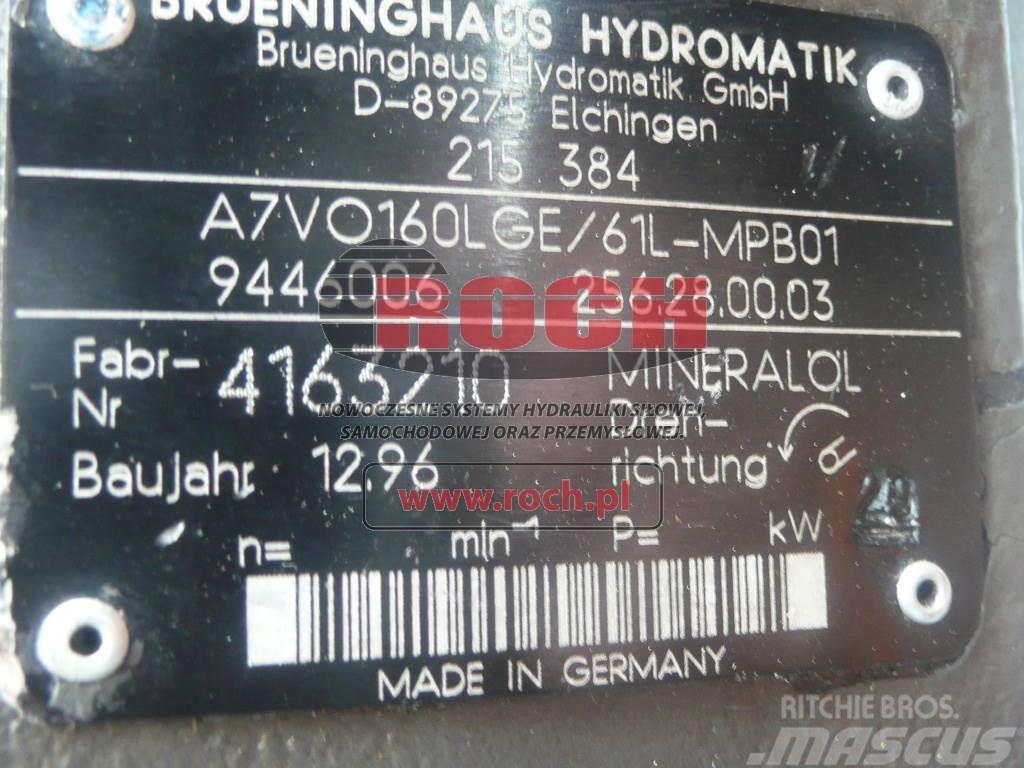 Brueninghaus Hydromatik A7VO160LGE/61L-MPB01 9446006 256.28.00.03 Hydraulika